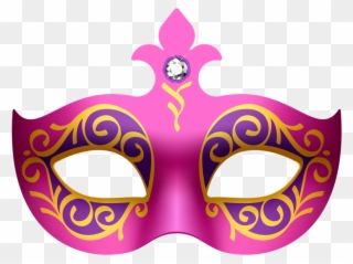 Masquerade Clipart Pink - Carnival Mask Vector - Png Download