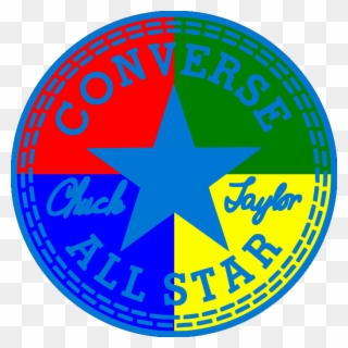 #184 Star Logo, Converse Chuck Taylor All Star, Chuck - Circle Clipart