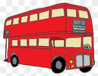 Clipart Of Bus, Bus In And Bus On - Double-decker Bus - Png Download