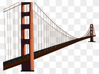 Bridge Clipart Transparent Background - Golden Gate Bridge Transparent Background - Png Download