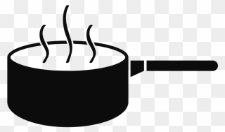 Sauce Pan - Boiling Pot Icon Clipart