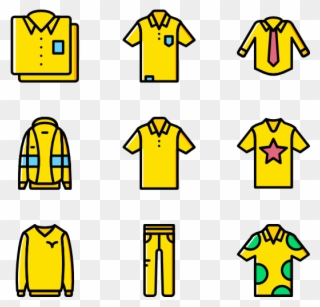 Clothing Clipart Man Clothes - Yellow Vector Icon Png Transparent Png