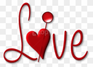 Free Png Download Red Love With Heart Png Images Background - Png Format Love Png Text Clipart
