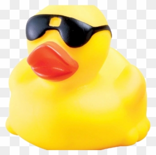 Duck Clipart Bathroom - Rubber Duck With Sunglasses Png Transparent Png