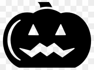 Evil Clipart Black And White - Cute Pumpkin Sticker - Png Download