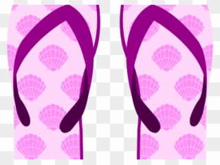 Purple Clipart Flip Flop - Purple Flip Flops Clip Art - Png Download