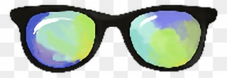 Svg Freeuse Download Summer Sunglasses Rainbow Hipsterstyle - Reflection Clipart