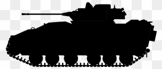 Military Clipart Army Tank - World War 1 Tank Silhouette - Png Download