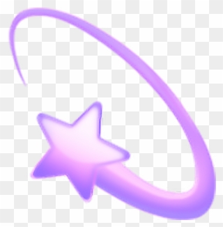 Purple Emoji Overlay Cute Star Halo - Emoji Star Clipart