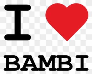 T-shirt I Love Bambi - Love Music Logo Png Clipart