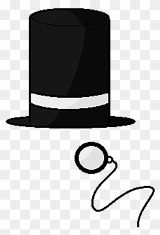 Monocle Top Hat Png Photo - Top Hat Png Clipart