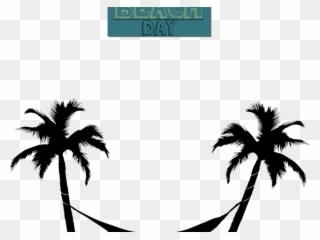 Palm Tree Clipart Hammock - Png Download