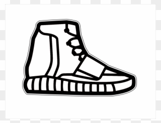 Boot Sneaker Cookie Cutter - Yeezy Icon Transparent Background Clipart