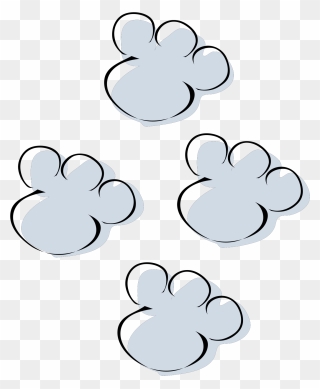 Public Domain Clip Art Image - Animated Footprints In The Snow - Png Download