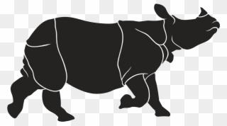 Indian Rhinoceros Clipart