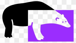 Vector Illustration Of Arctic Polar Bear Threatened Clipart