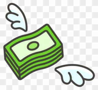 Money With Wings Emoji - Transparent Money Emoji Clipart