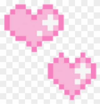 Aesthetic Heart Png - Kawaii Heart Pixel Png Clipart