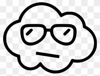 Cloud Guy Face - Cloud With Smiley Face Clipart