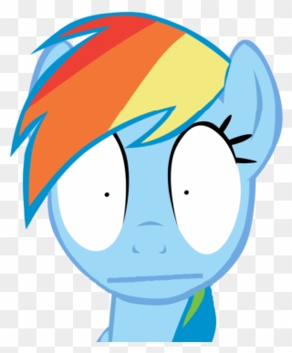 Wut - - My Little Pony Rainbow Dash Face Clipart