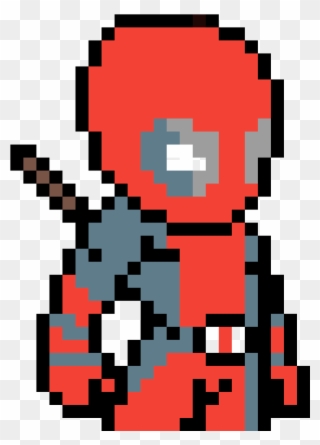 Deadpool Pixel Art Clipart