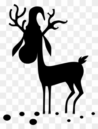 Christmas Deer Png , Png Download - Reindeer With No Background Clipart