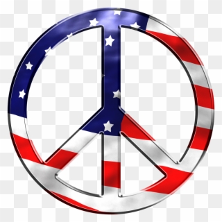 Peace The National Flag Freedom - Peace In The United States Clipart