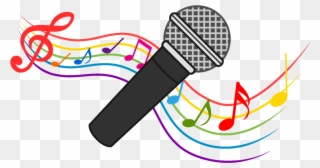 Microphone And Music Note Waving Clipart Download Picture｜illustoon - Note De Musique Clipart - Png Download