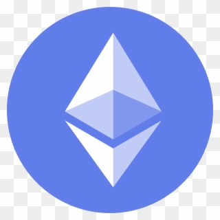 Eth Icon Cryptocurrency Flat Transparent Background - Ethereum Clipart
