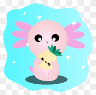 Axol The Axolotl Is The Main Character In Our Book - Cartoon Clipart