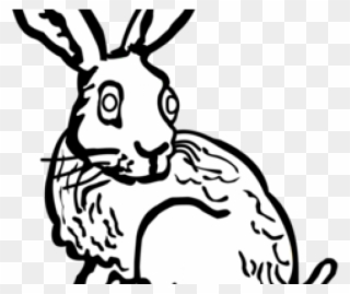 Hare Clipart Rabet - Hare Black And White Clipart - Png Download