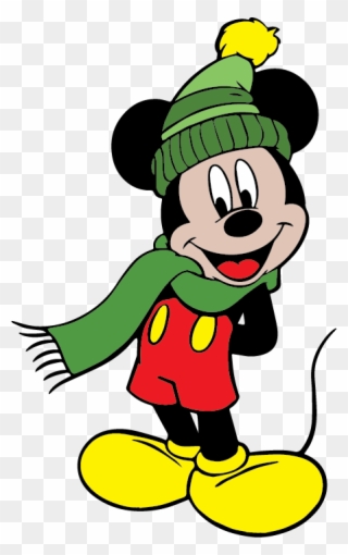 Dibujos Animados De Mickey Mouse, Minnie Mouse, Fantasía - Cartoon Mickey Mouse Winter Clipart