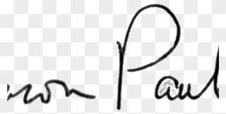Aaron Signature - Line Art Clipart
