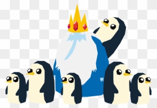 Adventure Time The Ice S Penguins By Ⓒ - Ледяной Король И Пингвины Clipart