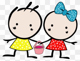 Kiki & Coco Cartoon Vector Art Png - Дети Картинки Рисованные Clipart