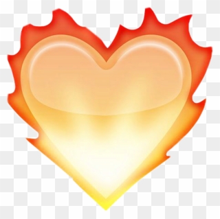 Fire Emoji Transparent - Fire Heart Emoji Clipart