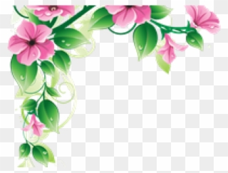 Clipart Wallpaper Blink - Flower Border For Card - Png Download