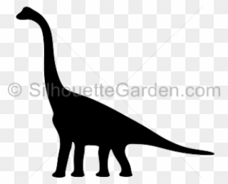 Brachiosaurus Dinosaur Silhouette Clipart