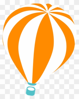 Hot Air Balloon Clipart Simple - Vetor Balão De Ar Quente Png Transparent Png
