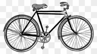 These Old Bicycle Artwork Images Would Look Wonderful - Vintage Bicycle Illustration Clipart