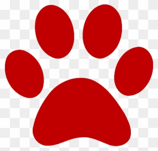 Book Fair Volunteer Form Could Use This To Get Volunteers - Red Dog Paw Print Clipart