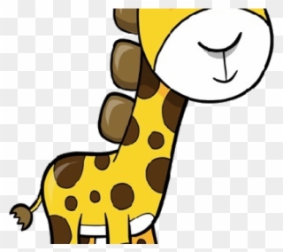 Pinterest Clipart Giraffe - Baby Giraffe Cartoon - Png Download