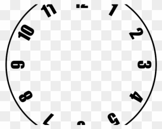 Squares Clipart Blank Clock - Clock Template - Png Download