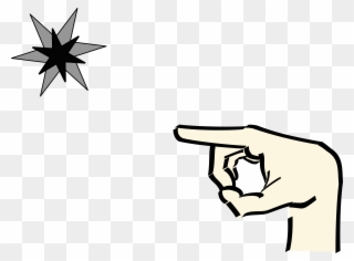 Big Image - Pointing Hand Clipart