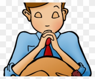 Lunch Clipart Prayer - Praying Before Eating Cliparts - Png Download