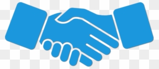 Computer Icons Clip Art Services Transprent Png - Handshake Icon Blue Transparent