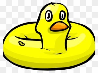 Duck Clipart Cat - Club Penguin Duck Floatie - Png Download