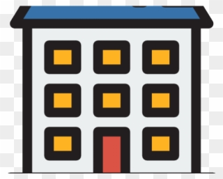 Apartment Complex Clipart Residential Building - Icon - Png Download