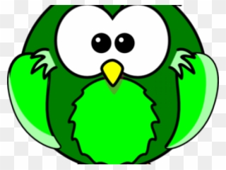Green Clipart Owl - Nocturnal Animals Clip Art - Png Download
