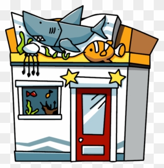 Ariel Clipart The Little Mermaid - Cartoon Aquarium Building - Png Download